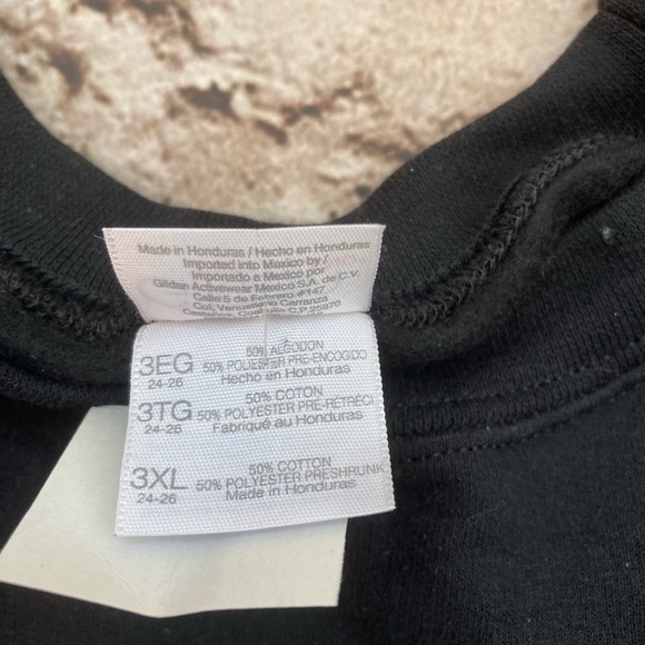 NWT Gildan heavy blend Fleece black sweater 3XL - Picture 5 of 5